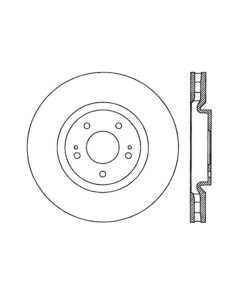 StopTech Sport Slotted Brake Rotor Front Left Mitsubishi Front Left 2.0L 4-Cyl- STOP-126.46064SL