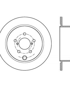 StopTech Sport Slotted Brake Rotor Rear Left Subaru Rear Left- STOP-126.47035SL