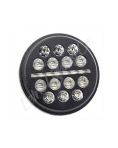 Letric Lighting 5.75? LED Black Buck-Shot Style mini-multi Headlight - NAMZ-LLC-LHC-5B