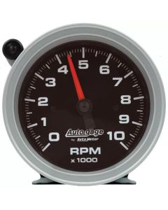 AutoMeter GAUGE TACH 3 3/4in. 10K RPM PEDESTAL W/EXT SHIFT LIGHT BLK DIAL BLK CASE A- AUTO-233908