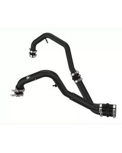 aFe POWER Bladerunner 2 IN to 2.5 IN Aluminum Hot Charge Pipe Black Ford F-150 V6-2.7 (tt) 2021-2023