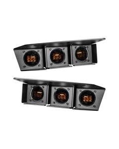 Oracle Lighting Triple Led Fog Light Kit Steel Bumper Ford Bronco 2021-2023- ORAC-5890-005