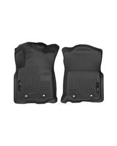 Husky Liners Standard Transmission Front Floor Liners Black Toyota Tacoma 2018+- HUSK-13981