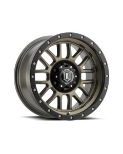 ICON Vehicle Dynamics Alpha 17x8.5 6x135 6mm Offset 5in BS 87.1mm Bore Bronze Wheel - ICON-1217856350BR