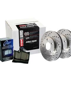 StopTech Sport Big Brake Kit Drilled/Slotted Rear Subaru WRX Rear 2.0L 4-Cyl- STOP-978.47024R