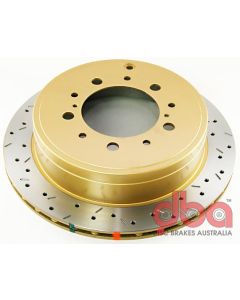 Disc Brakes Australia 4000 Series Rotor - Cross Drilled/Slotted Uni-Directional Rotor Toyota- DBA-DBA42723XS