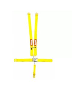 RaceQuip 5 Point Harness Latch and Link SFI-16.1 Pull Down Adjust - Bolt-On/Wrap Around - Yellow- RACE-711031