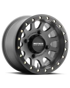 Method MR401 UTV Beadlock Titanium w/ Matte Black Ring Wheel 14x7 4x156 13mm- METH-MR40147046843B