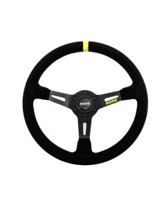 MOMO MOD.08 Black Suede | Black Spoke Steering Wheel- MOMO-R1908/35S