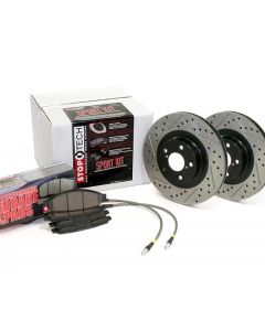 StopTech Sport Big Brake Kit Drilled and Slotted Front Mazda RX-7 Front 1993-1995 1.3L 2-Cyl- STOP-9