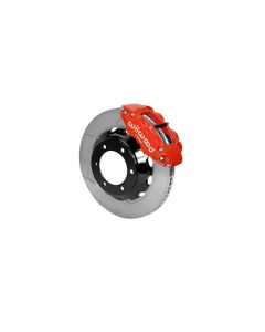 Wilwood Forged Narrow Superlite 6R Big Brake Front Brake Kit (Hat) - Slotted Rotor - Red - Toyota Tacoma 2005-2015- WILW-140-14578-R