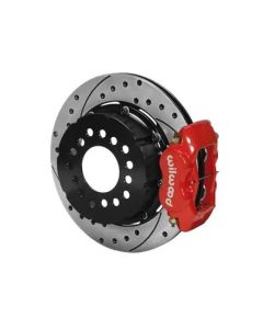 Willwood Forged Dynalite Pro Series Rear Brake Kit - Red Caliper - SRP Drilled & Slotted Rotor- WILW