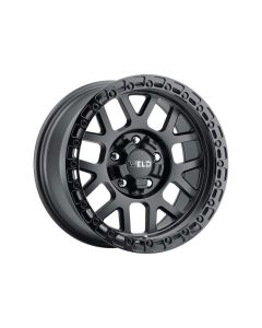 Weld Off-Road CINCH Satin Black 6x139.7 Lug Wheel; 17x9 -12mm offset (5 Wheel Package)