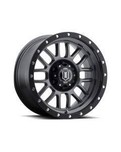 ICON Vehicle Dynamics Alpha 17x8.5 5x5 0mm Offset 4.75in BS 71.5mm Bore Gun Metal Wheel - ICON-1217857347GM