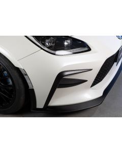 GROW Design Clear Coated Carbon Fiber Front Canards for 2021+ Toyota GR 86 - GRDE-GR86-CFRP-FC-CC