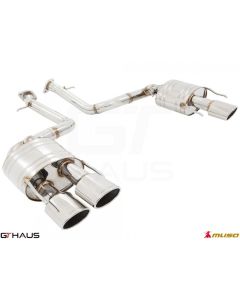 GTHaus Meisterschaft GTS (Non-Valved) Stainless Steel Axleback Oval Tips for Lexus IS500 2021-2023 - LE0721517