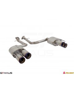 GTHaus Meisterschaft GTS (Non-Valved) Titanium Axleback Round Tips for Lexus IS500 2021-2023 - LE0722506