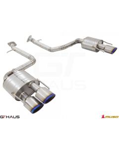 GTHaus Meisterschaft GTS (Non-Valved) Titanium Axleback Oval Tips for Lexus IS500 2021-2023 - LE0722517