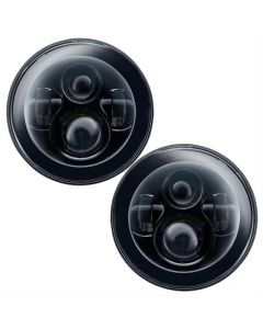 Oracle Lighting 7 Inch ColorSHIFT High Powered LED Headlights Black Bezel (Pair) w/ RF Controller Je