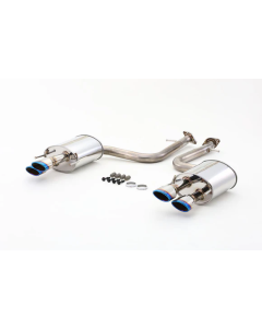 TOM'S Racing Stainless Axleback Exhaust System (TOM'S Barrel/Titanium Color Burnt Tips) for 2022+ Lexus IS500 - TMS-17400-TUE35