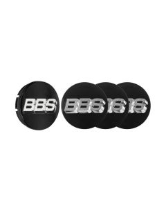 BBS Unlimited 70.6mm 3D Black | Chrome Center Cap Set- BBS-HW58071024.4