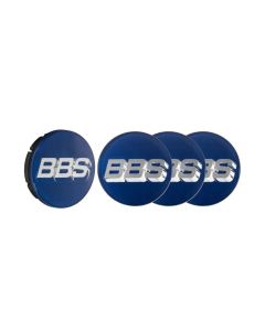 BBS Unlimited 56mm 3D Floating Blue | Chrome Center Cap Set- BBS-HW58071059.4