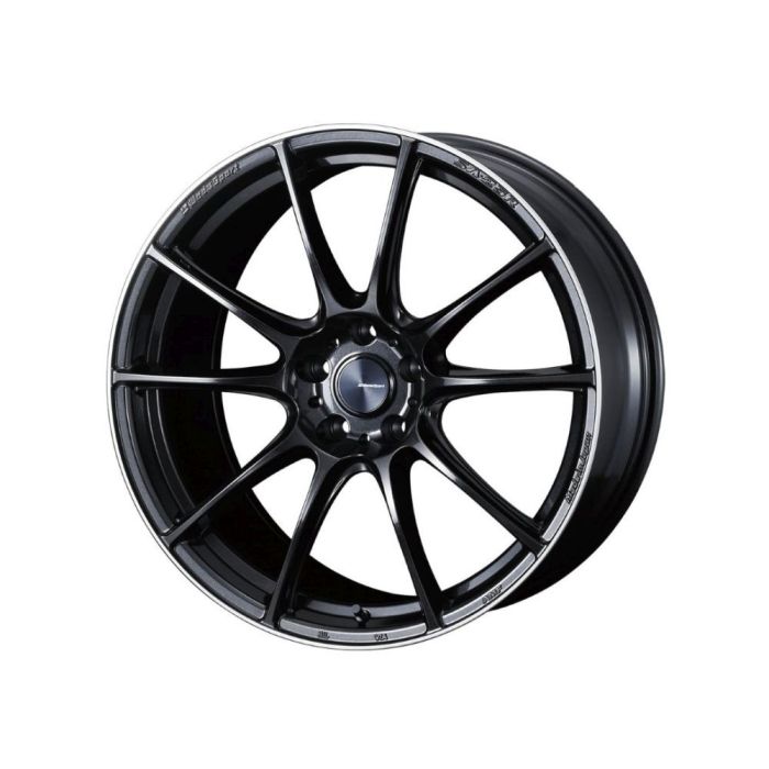 Weds WedsSport SA-25R Wheel 20x9.5 5x114.3 48mm Metal Black- WEDS-73832