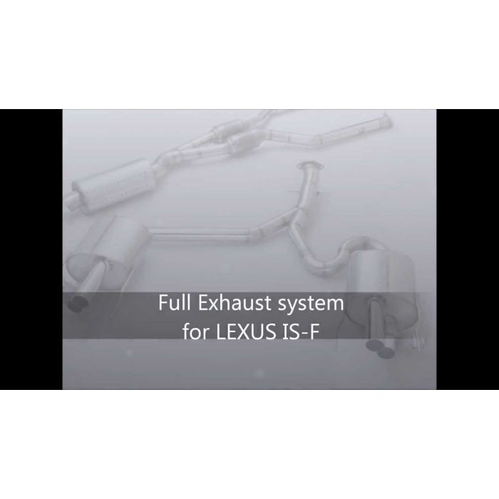 NOVEL Racing Japan Full Headerback Exhaust System for Lexus IS F (Exhaust  Manifold / Center Pipe / Valved Rear Twin Muffler)